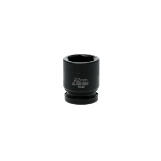 Teng Tools 22 mm 12.7 mm Drive Standard Impact Socket, 32.5 mm Length 920522N