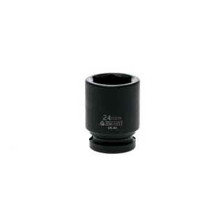 Teng Tools 24 mm 12.7 mm Drive 6 Point Impact Socket, Black Phosphate Finish, 35mm Length 920524N