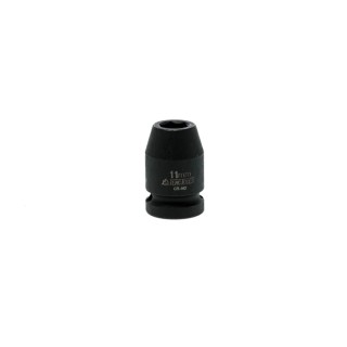 Teng Tools 11 mm 12.7 mm Drive 6 Point Impact Socket, Chrome Molybdenum Steel, Black Phosphate Finish, 25mm Length 920511N