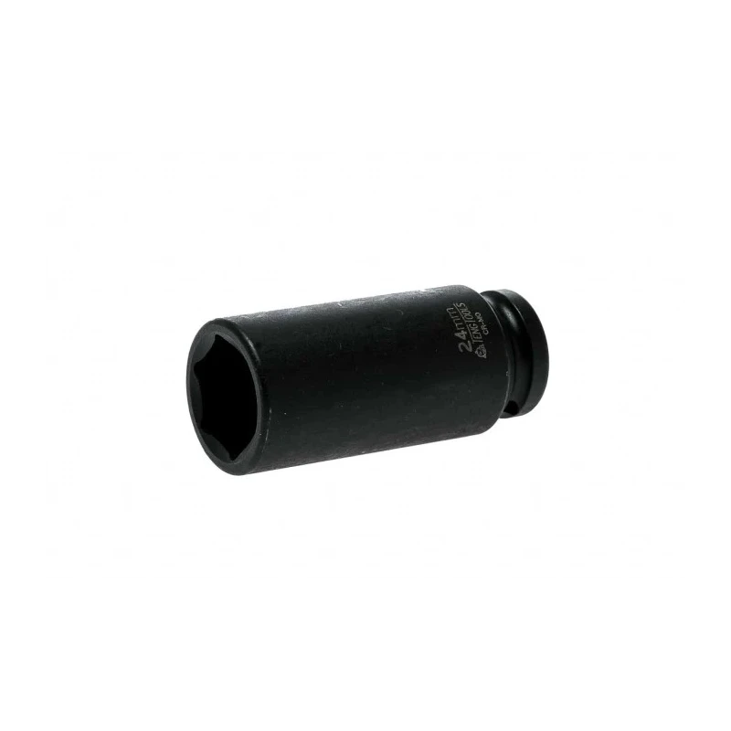 Teng Tools 24 mm 12.7 mm Drive 6 Point Impact Socket Black Phosphate Finish 35mm Length 920624N