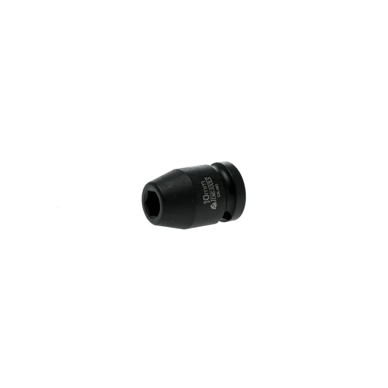 Teng Tools 10 mm 12.7 mm Drive 6 Point Impact Socket, Chrome Molybdenum Steel, 25mm Length 920510N