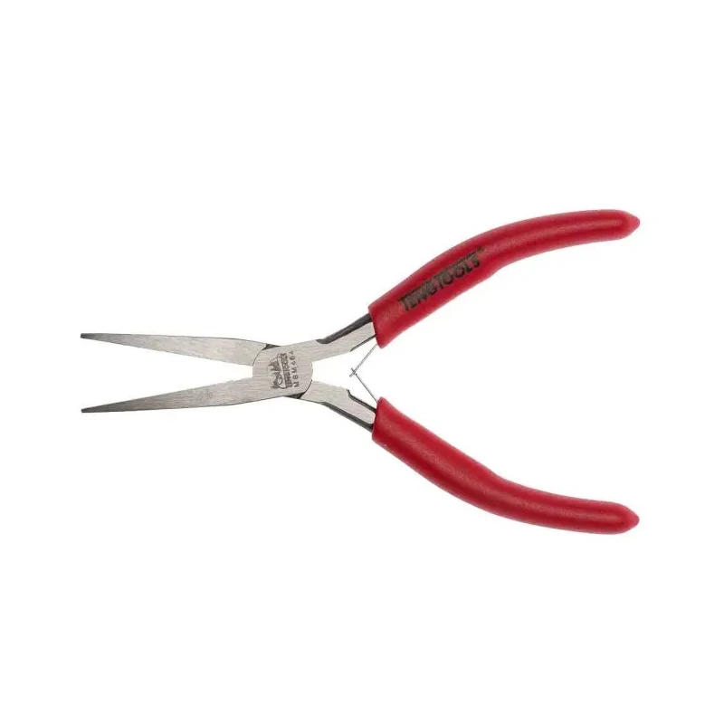 Teng Tools Mini Flat Nose Plier High Carbon Steel 140mm Overall Length, 15mm Jaw MBM464