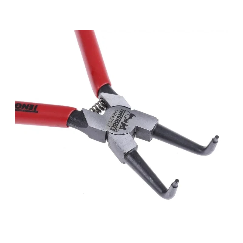 Teng Tools 1-Piece Circlip Plier, 7in Overall Length, Bent Nose, 29mm Jaw MB471-7