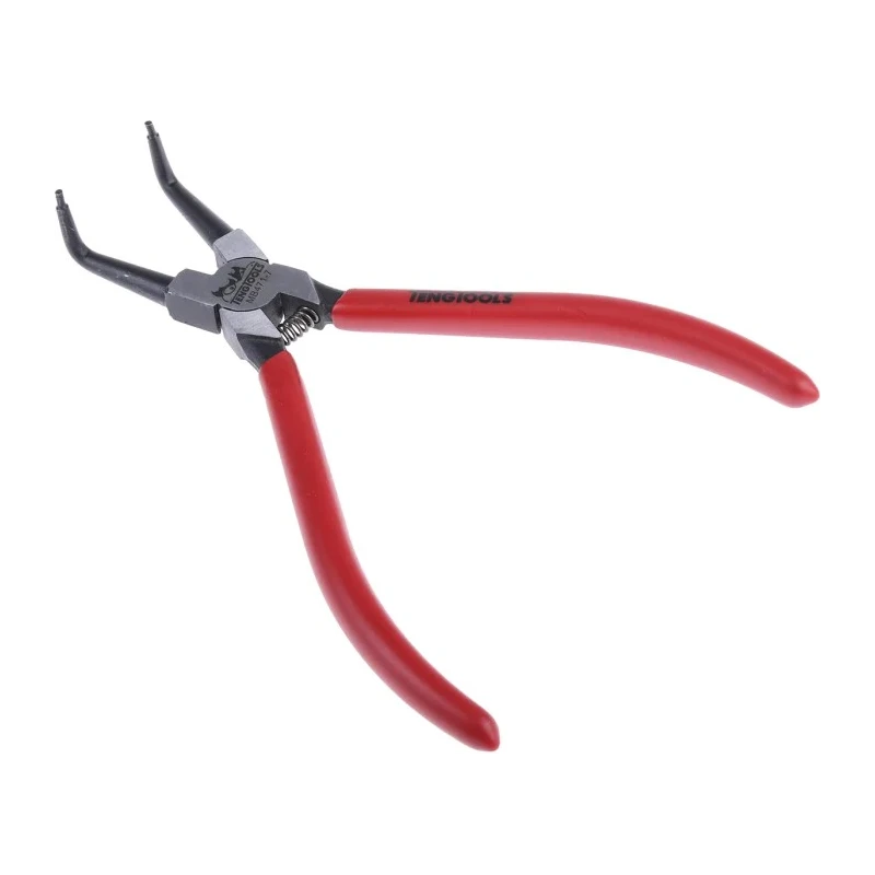 Teng Tools 1-Piece Circlip Plier, 7in Overall Length, Bent Nose, 29mm Jaw MB471-7