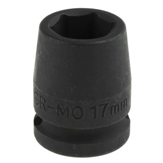 Teng Tools 17 mm 12.7 mm Drive 6 Point Impact Socket, 30 mm Length 920517N1