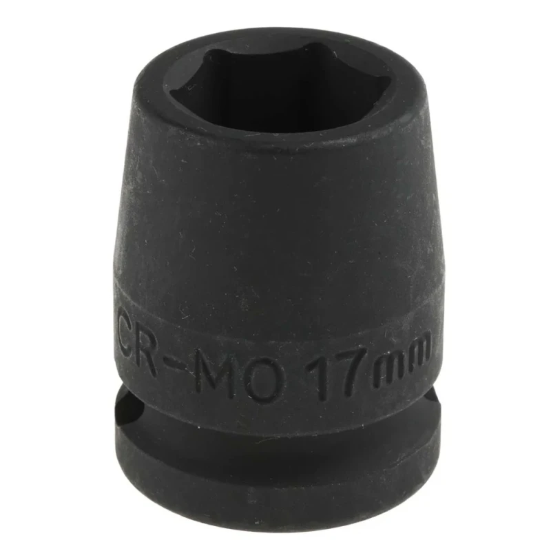 Teng Tools 17 mm 12.7 mm Drive 6 Point Impact Socket, 30 mm Length 920517N1