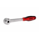 Teng Tools 1/4 in Drive Fine Tooth Ratchet with Ratchet Handle, 72 Teeth, Chrome Finish, Steel, 26mm Overall Length 1400-72N