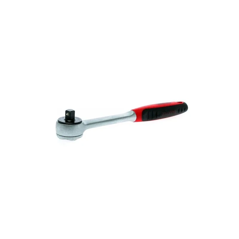 Teng Tools 1/4 in Drive Fine Tooth Ratchet with Ratchet Handle, 72 Teeth, Chrome Finish, Steel, 26mm Overall Length 1400-72N