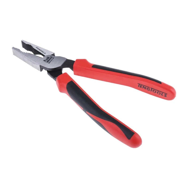 Teng Tools Combination Plier Serrated, 8in Overall, VDE/1000V Approved, 22mm Jaw ESD Safe MB452-8T