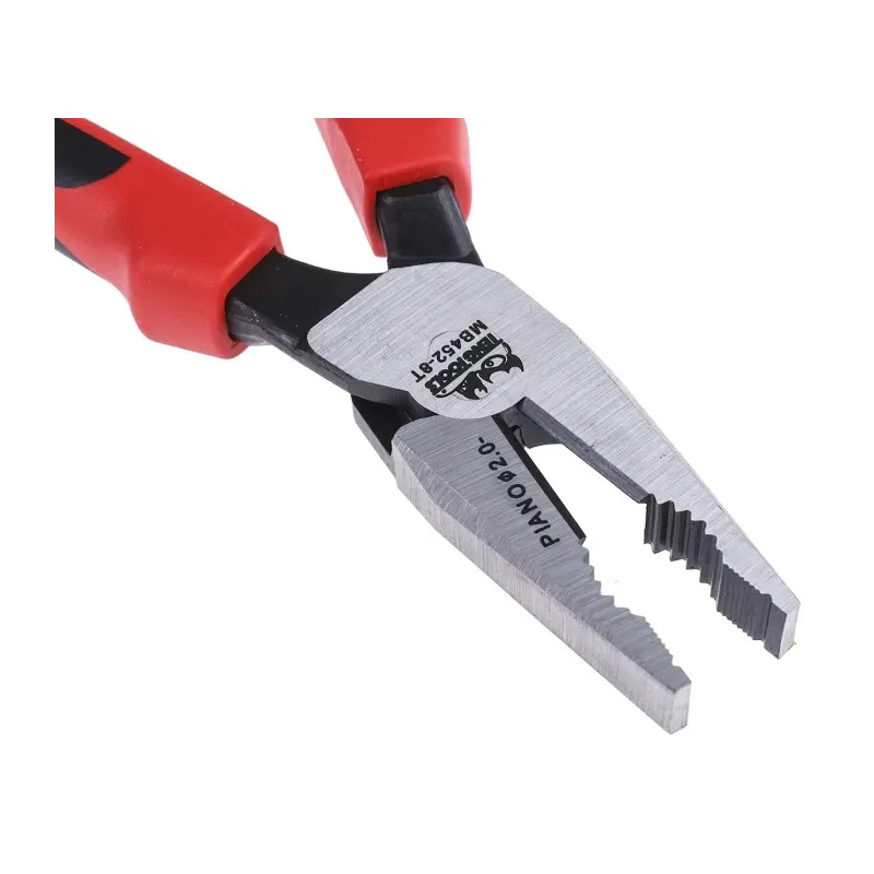 Teng Tools Combination Plier Serrated, 8in Overall, VDE/1000V Approved, 22mm Jaw ESD Safe MB452-8T