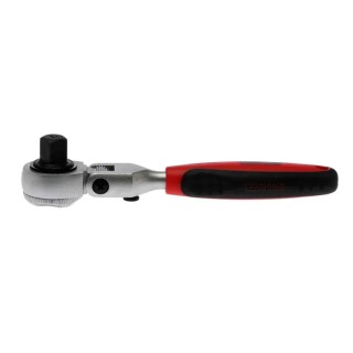 Teng Tools 1/2 in Drive Fine Tooth Stubby Flex Head Ratchet with Ratchet Handle, 44mm Overall Length 1200-72SN