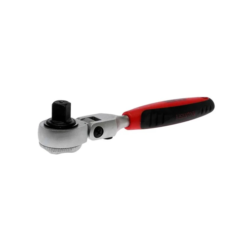 Teng Tools 1/2 in Drive Fine Tooth Stubby Flex Head Ratchet with Ratchet Handle, 44mm Overall Length 1200-72SN