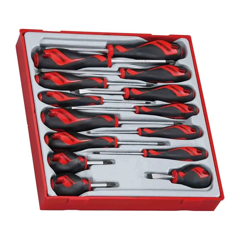 Teng Tools Slotted Standard Screwdriver Set, 14-Piece TTD914N