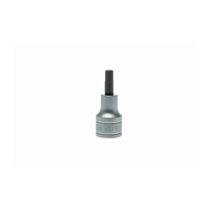 Teng Tools 1/2 in Drive 6 mm Bit Socket Chrome Alloy Steel Square Drive 22mm Overall Length M121506-C
