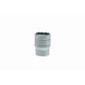Teng Tools 1/2 in Drive 21 mm 12 Point Bi-Hexagon Chrome Vanadium Socket 38mm Overall Length M120521-C