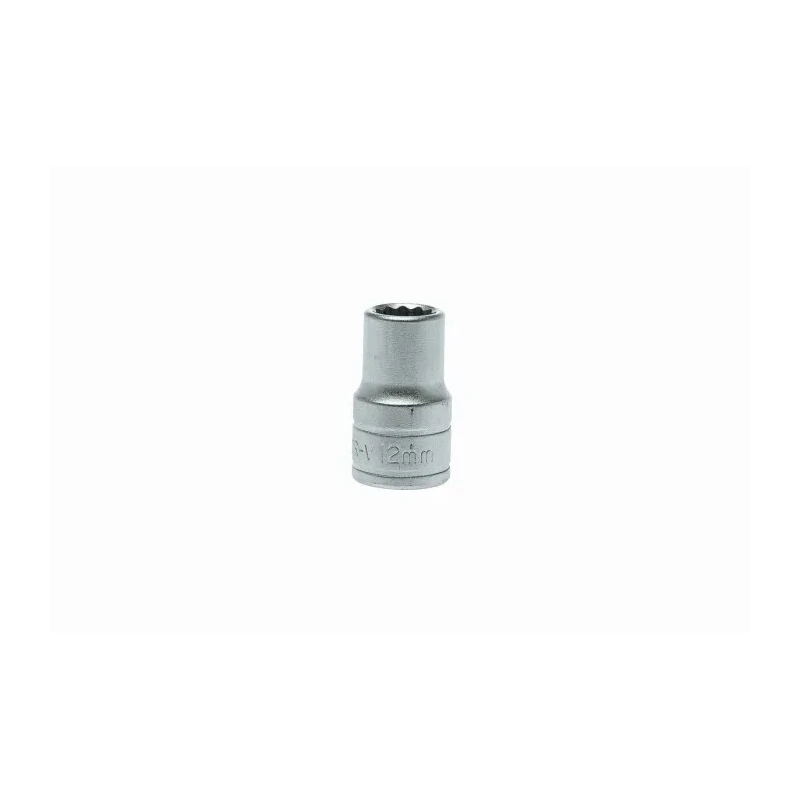 Teng Tools 12 mm 12 Point Bi-Hexagon Socket 1/2 in Drive, Satin Finish, 38mm Overall Length M120512-C