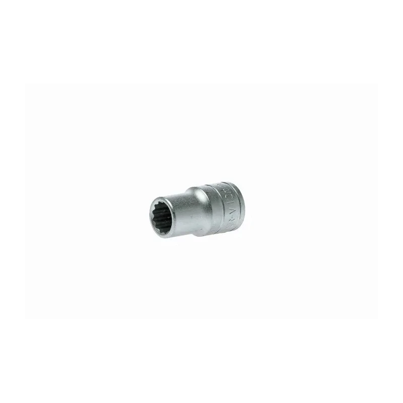 Teng Tools 12 mm 12 Point Bi-Hexagon Socket 1/2 in Drive, Satin Finish, 38mm Overall Length M120512-C