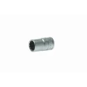 Teng Tools 1/2 in Drive 15 mm 12 Point Bi-Hexagon Socket, Satin Finish, Chrome Vanadium Steel, 38mm Overall Length M120515-C