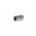 Teng Tools 1/2 in Drive 16 mm 12 Point Bi-Hexagon Socket, Satin Finish, 38mm Overall Length M120516-C