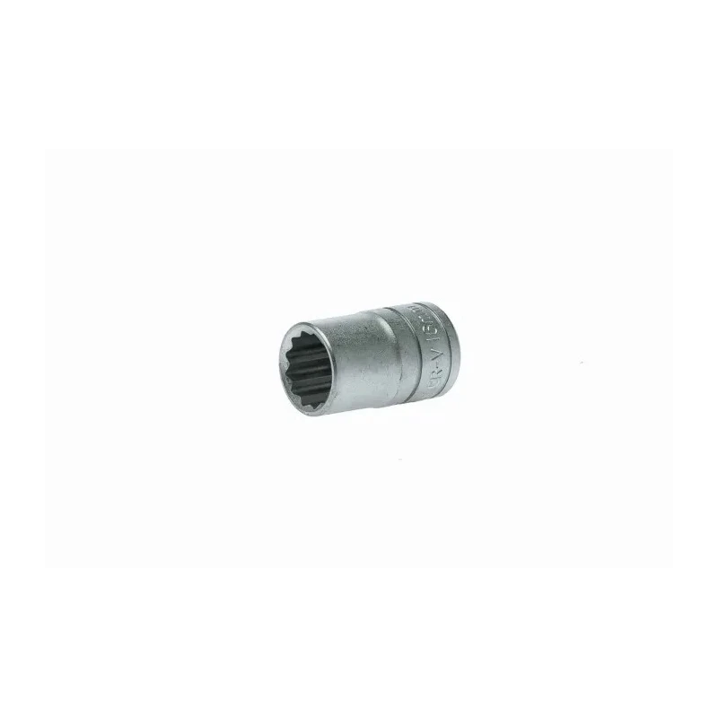 Teng Tools 1/2 in Drive 16 mm 12 Point Bi-Hexagon Socket, Satin Finish, 38mm Overall Length M120516-C