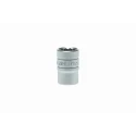 Teng Tools 1/2 in Drive 17 mm 12 Point Bi-Hexagon Socket Chrome Vanadium Steel Satin Finish 38mm Overall Length M120517-C