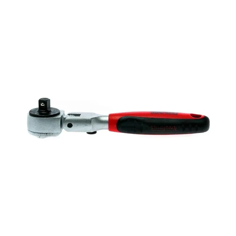Teng Tools 1/4 in Ratchet with Ratchet Handle, Flexible Head, 173mm Overall Length 1400-72SN