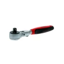 Teng Tools 1/4 in Ratchet with Ratchet Handle, Flexible Head, 173mm Overall Length 1400-72SN