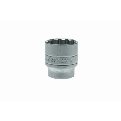 Teng Tools 1/2 in Drive 29 mm 12 Point Bi-Hexagon Socket, Satin Finish, 43mm Overall Length M120529-C