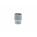 Teng Tools 1/2 in Drive 22 mm 6 Point Bi-Hexagon Socket Chrome Vanadium Steel Satin Finish M1205226-C