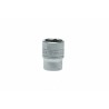 Teng Tools 1/2 in Drive 22 mm 6 Point Bi-Hexagon Socket Chrome Vanadium Steel Satin Finish M1205226-C