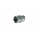 Teng Tools 1/2 in Drive 22 mm 6 Point Bi-Hexagon Socket Chrome Vanadium Steel Satin Finish M1205226-C