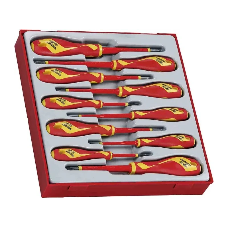 Teng Tools Insulated Screwdriver Set 10-Piece, 1000 Volt Rated TTDV910N