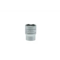 Teng Tools 1/2 in Drive 21 mm 6 Point Bi-Hexagon Socket 38 mm Overall Length M1205216-C