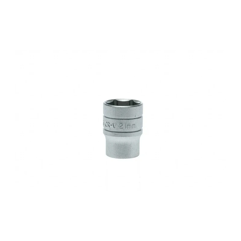 Teng Tools 1/2 in Drive 21 mm 6 Point Bi-Hexagon Socket 38 mm Overall Length M1205216-C