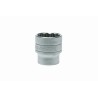 Teng Tools 1/2 in Drive 30 mm 12 Point Bi-Hexagon Satin Finish Socket 43mm Overall Length M120530-C