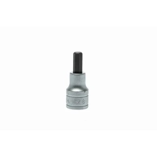 Teng Tools 1/2 in Drive 8 mm Bit Socket Square Drive Alloy Steel Chrome Finish M121508-C