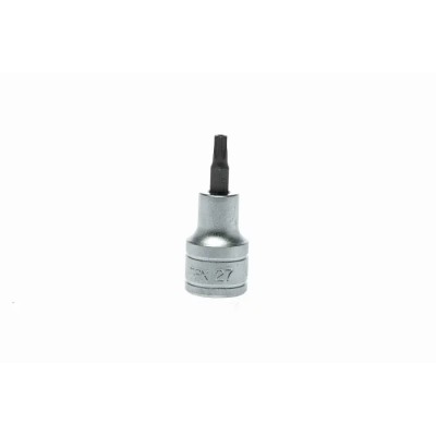 Teng Tools 1/2 in Drive TPX27 Bit Socket Alloy Steel Chrome Finish 22mm Overall Length TPX27