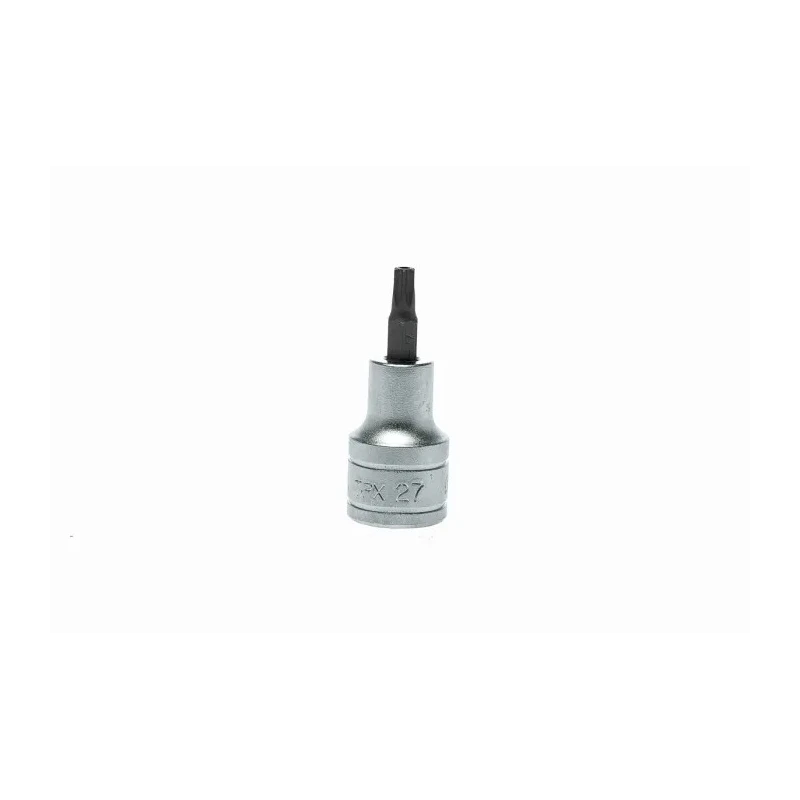 Teng Tools 1/2 in Drive TPX27 Bit Socket Alloy Steel Chrome Finish 22mm Overall Length TPX27