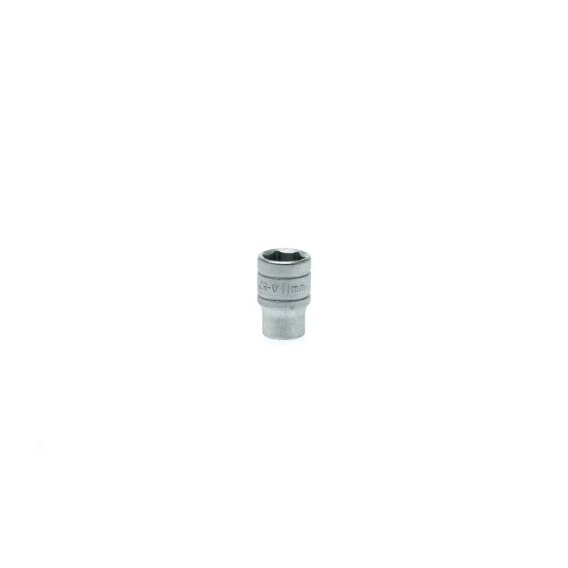Teng Tools 1/4 in Drive 11 mm 6 Point Bi-Hexagon Socket, Chrome Vanadium Steel, Satin Finish, 25mm Overall Length M140511-C