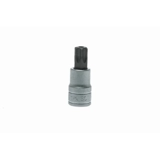 Teng Tools 1/2 in Drive T60 Bit Socket Square Drive Alloy Steel Chrome Finish 22mm Overall Length M121260-C