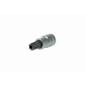 Teng Tools 1/2 in Drive T60 Bit Socket Square Drive Alloy Steel Chrome Finish 22mm Overall Length M121260-C