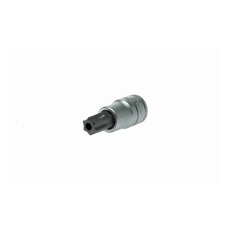 Teng Tools 1/2 in Drive T60 Bit Socket Square Drive Alloy Steel Chrome Finish 22mm Overall Length M121260-C