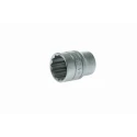 Teng Tools 1/2 in Drive 23 mm 12 Point Bi-Hexagon Socket, Satin Finish, 38mm Overall Length M120523-C