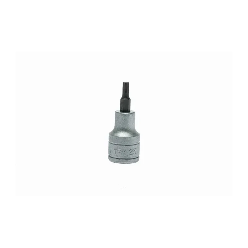 Teng Tools 1/2 in Drive TPX25 Bit Socket, Square Drive, Alloy Steel, 22mm Length TPX25