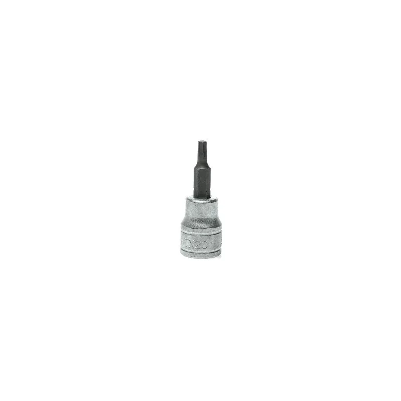 Teng Tools 3/8 in Drive T20 Bit Socket Square Drive Alloy Steel Chrome Plated 49.5mm Overall Length M381220T-C
