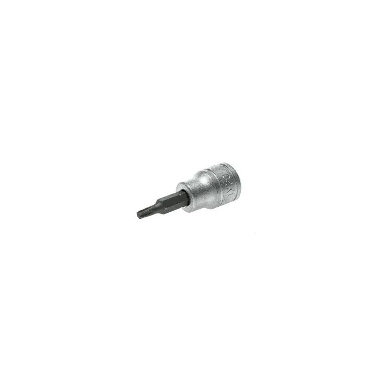 Teng Tools 3/8 in Drive T20 Bit Socket Square Drive Alloy Steel Chrome Plated 49.5mm Overall Length M381220T-C