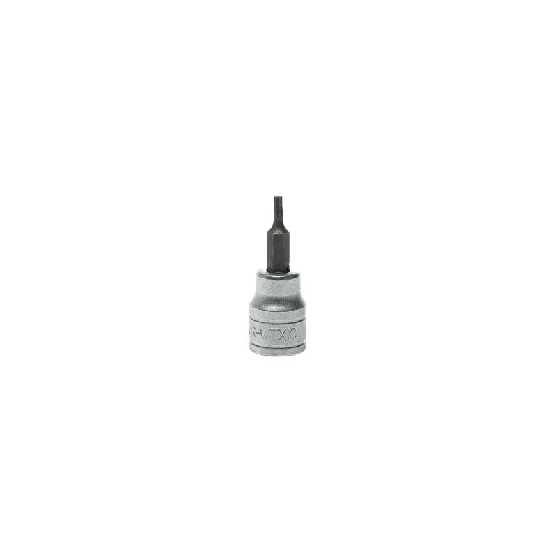 Teng Tools 3/8 in Drive TX10 Bit Socket Alloy Steel Chrome Finish 18mm Overall Length TX10