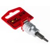 Teng Tools 3/8 in Drive TX15 Bit Socket, Alloy Steel, Chrome Finish, 18mm Overall Length