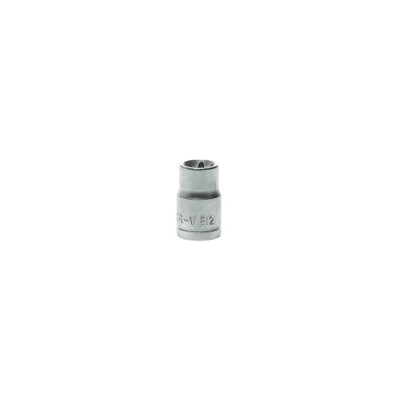 Teng Tools 3/8 in Drive E12 Standard Square Alloy Steel Socket, 78mm Overall Length M380712-C