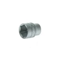 Teng Tools 1/2 in Drive 27 mm 6 Point Bi-Hexagon Socket Satin Finish 43mm Overall Length M1205276-C